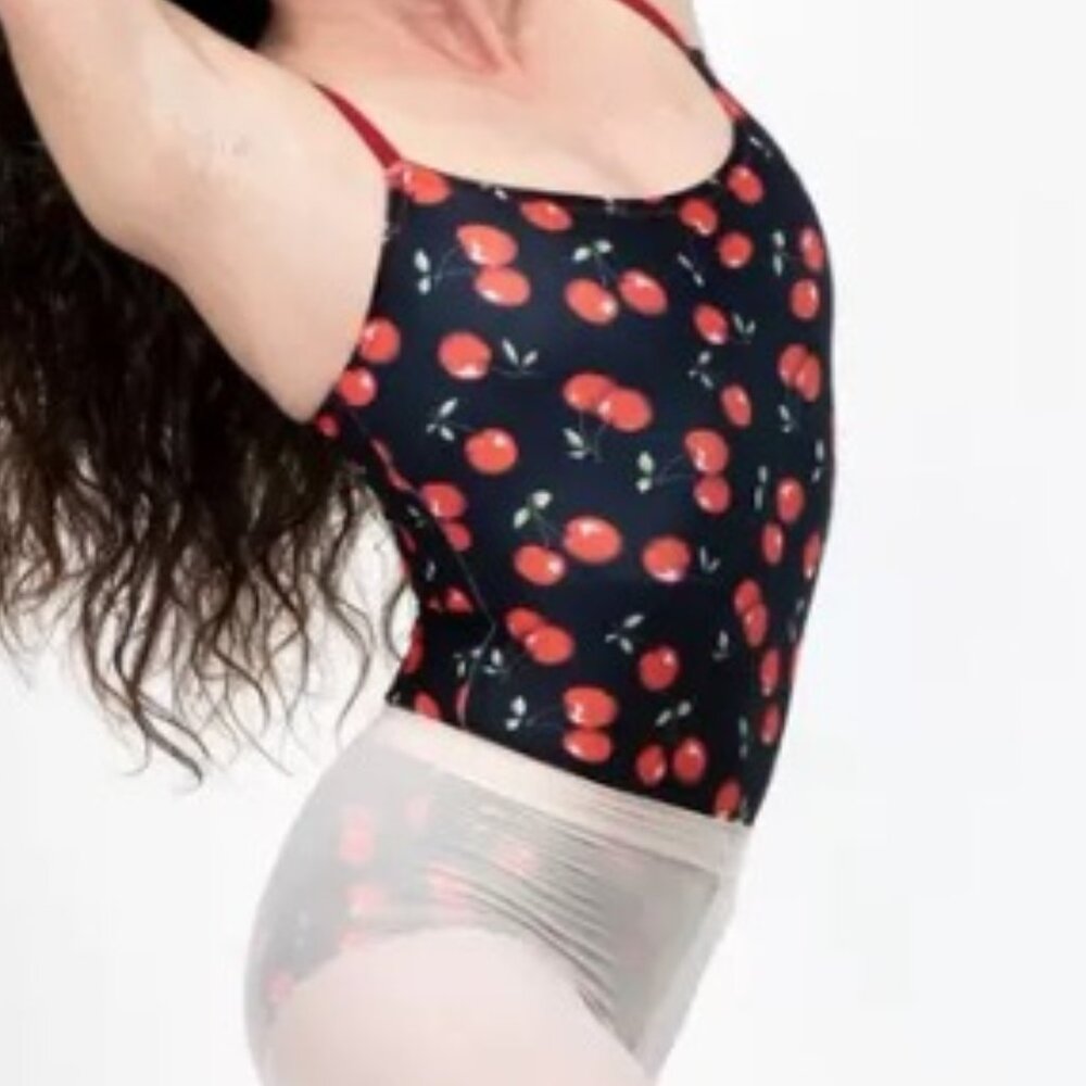 Chameleon Activewear Cherry Leotard Size M